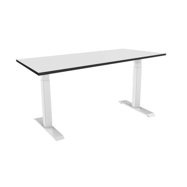 celexon Professional eAdjust-58123W biurko regulowane elektrycznie z blatem HPL kolor biały